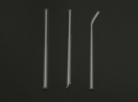 China Individual Transparent Glass Straws Manufacturer