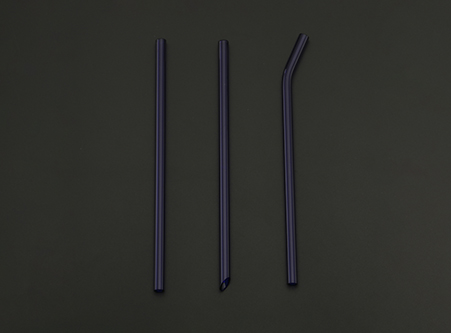 Blue Drinking Glass Straws for Sale