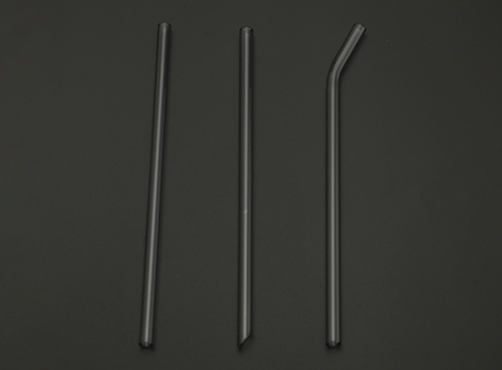 Eco Biodegradable Grey Glass Straws Reusable