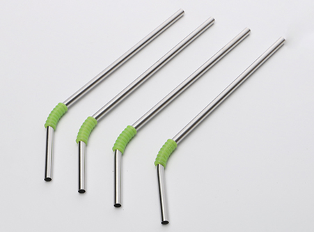 Biodegradable Reusable Bent Stainless Steel  Straws