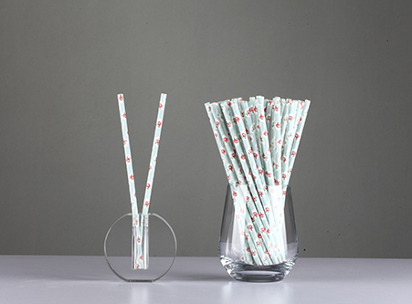 Paper Straws Biodegradable with Beautiful Flower Exporter