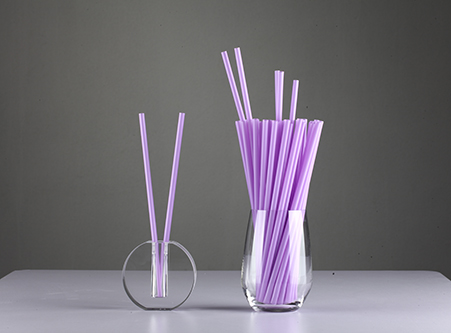 Online Straws Eco Friendly Purple Straight PLA Straws Factory