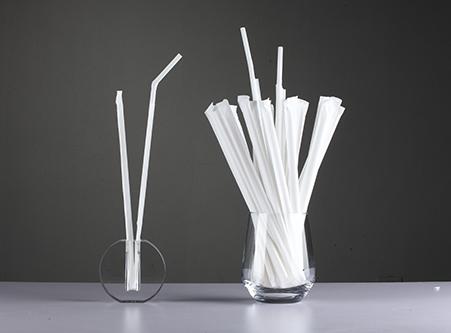 Export White Individual Wrapped Flexible Straws