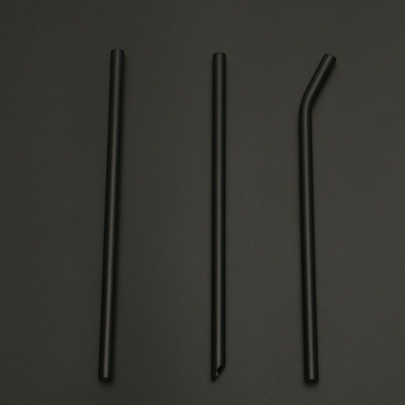 Export Biodegradable Black Glass Drinking Straws