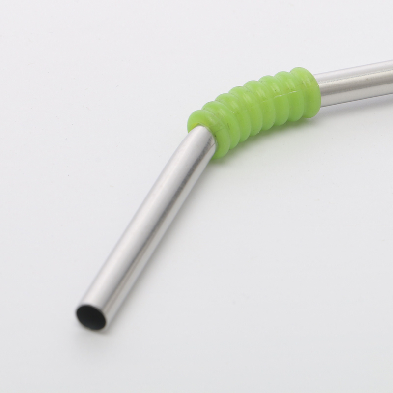 Biodegradable Reusable Bent Stainless Steel  Straws