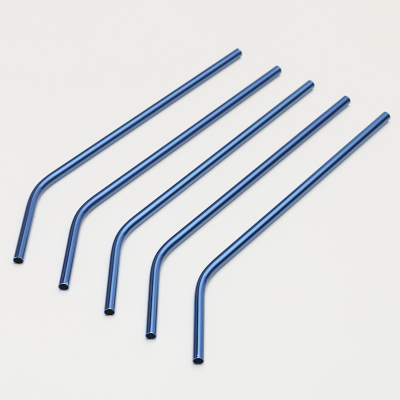 Blue Wholesale Stainless Straws Eco Friendly