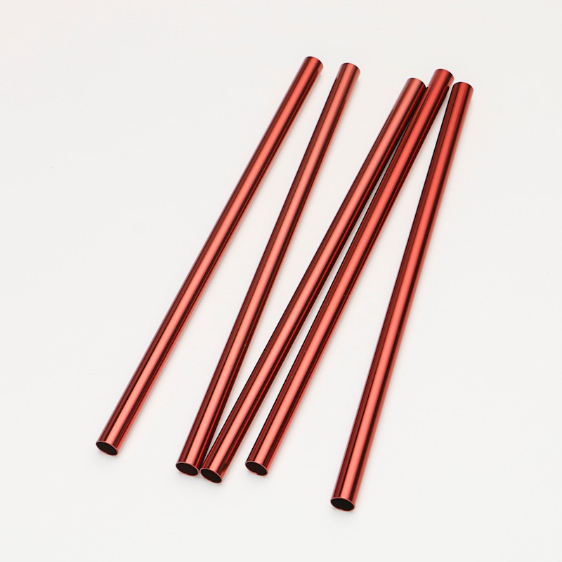 Reusable Straws Stainless Steel Red Supplier China