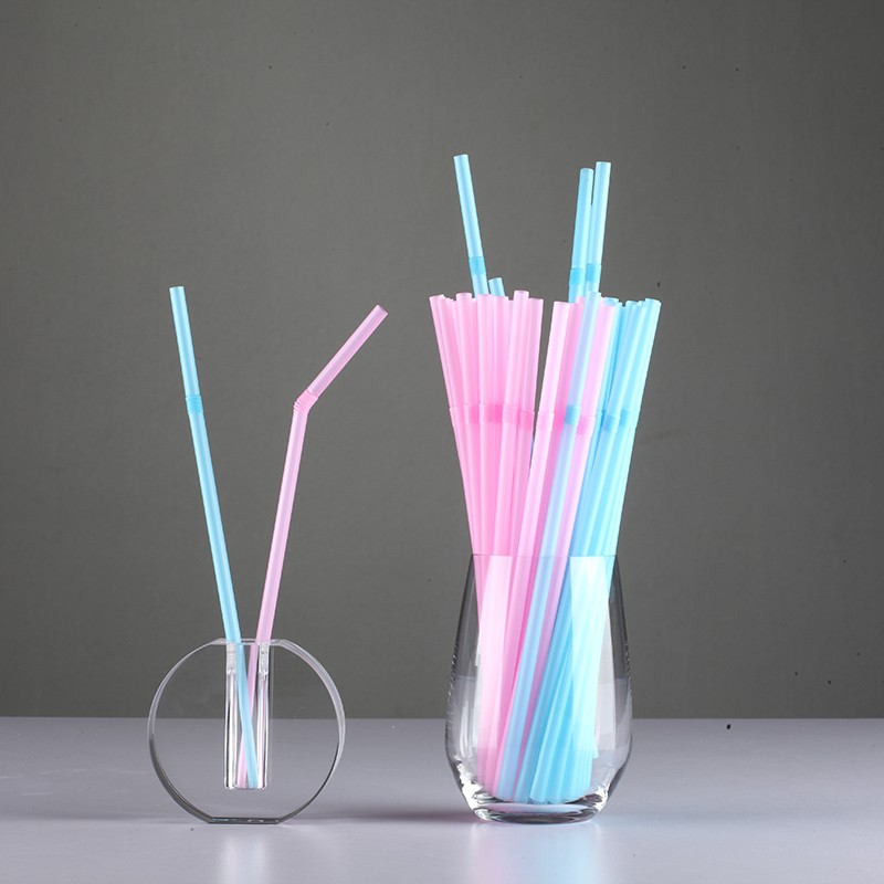 Eco Friendly Straw Mix Color Bent Straws Supplier China