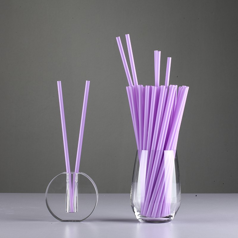 Online Straws Eco Friendly Purple Straight PLA Straws Factory