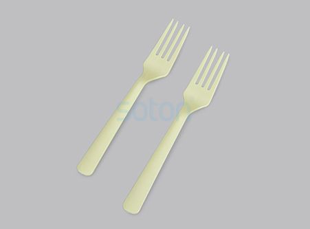 Cornstarch Fork Spoon and Knife Yellow Supplier China