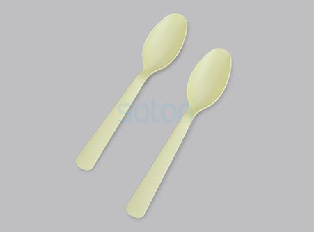 Cornstarch Fork Spoon and Knife Yellow Supplier China