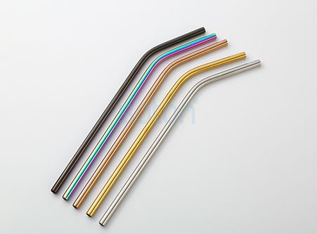 Custom Reusable Bent Stainless Steel Straws