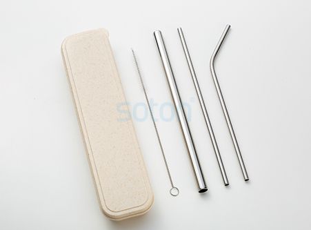 Manufacture Cheap Stainless Steel Straws Set Export