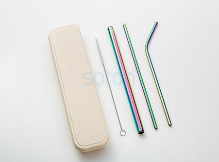 Manufacture Cheap Stainless Steel Straws Set Export