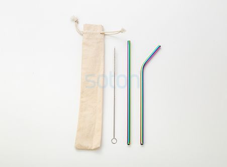 Eco Reusable Straws Set Custom