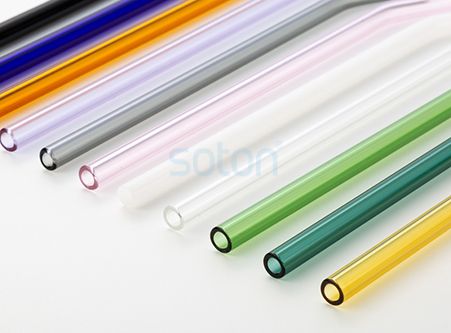 High Quality Reusable Bent Glass Straws for Sale