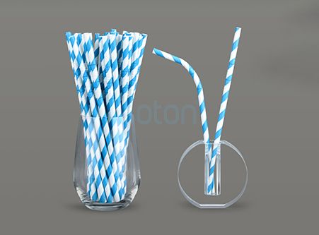 Wholesale Beautiful Bent Paper Straws Manufacture
