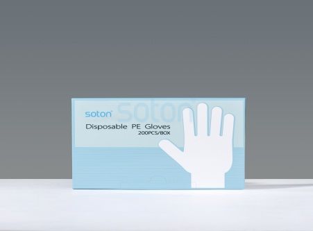 Disposable plastic transparent PE gloves