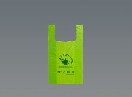 Biodegradable Eco Friendly Supermarket T Shirt Bags