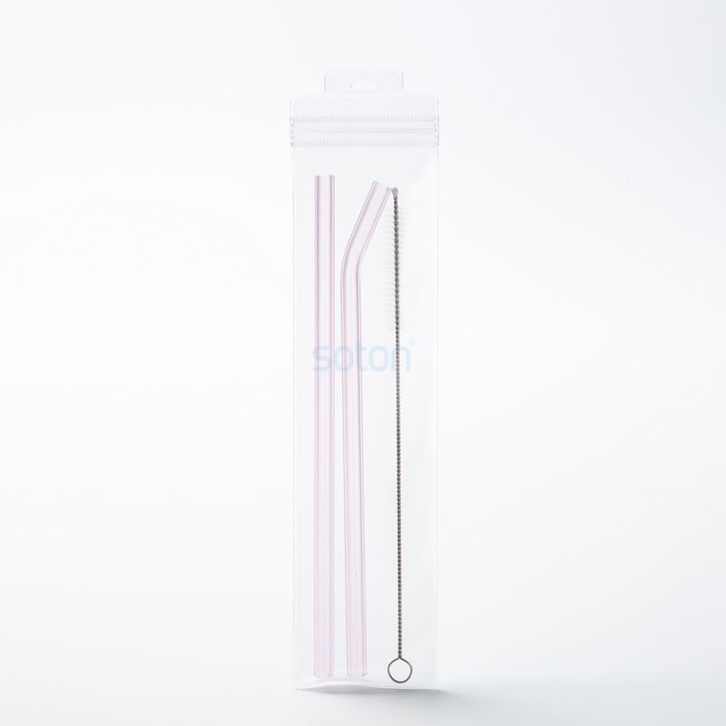 Custom Biodegradable Reusable Glass Straws