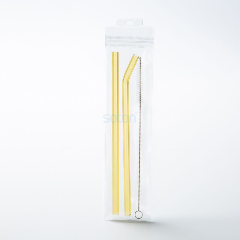 Custom Biodegradable Reusable Glass Straws