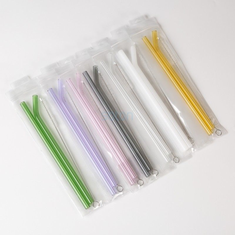 Custom Biodegradable Reusable Glass Straws