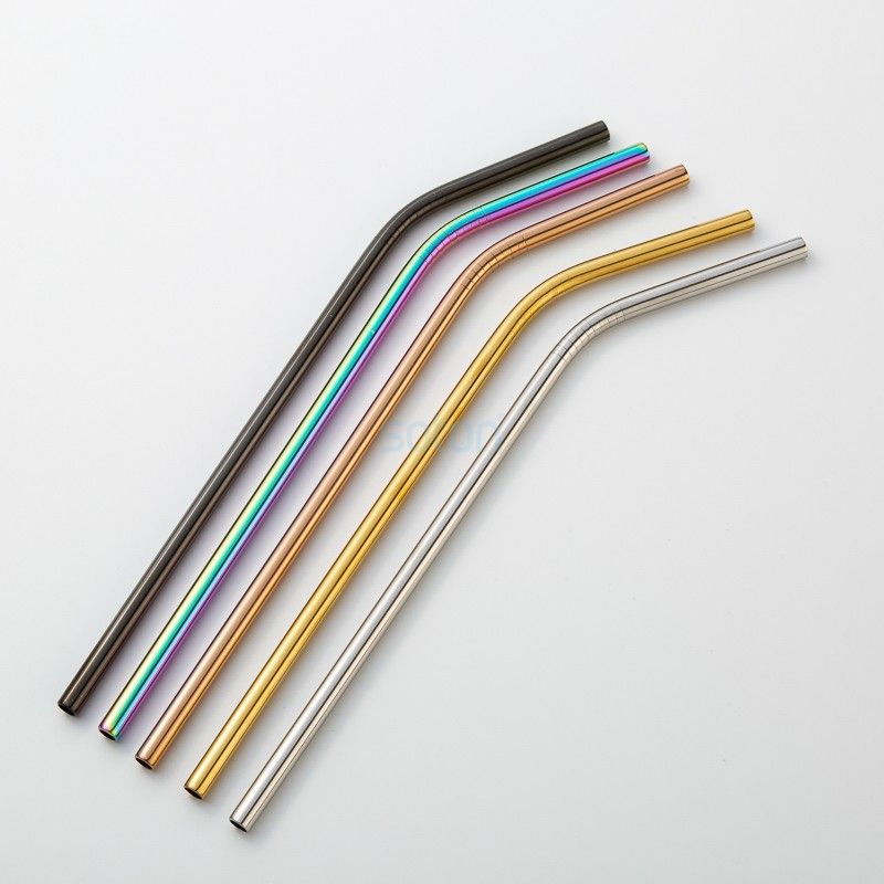 Custom Biodegradable Disposable Stainless Steel Straws