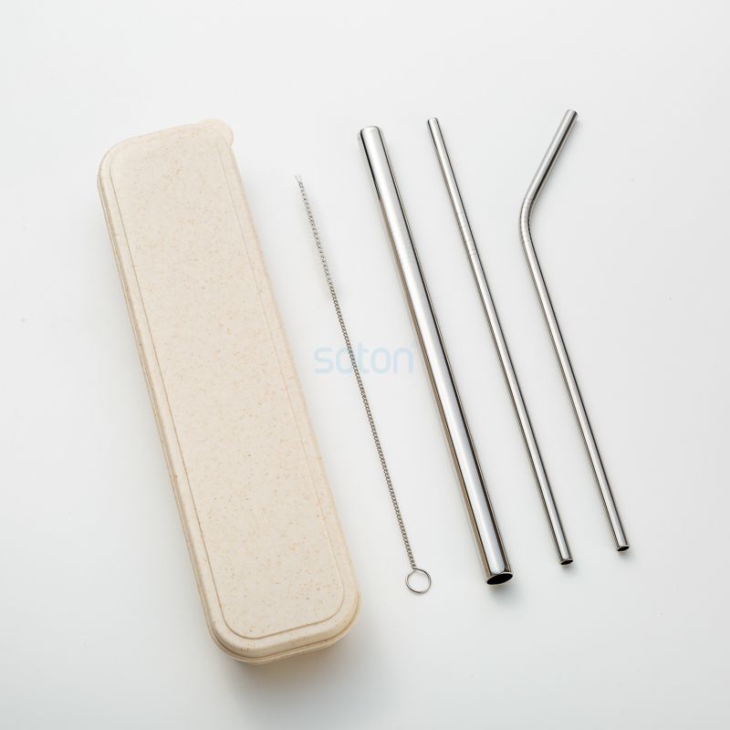 Manufacture Cheap Stainless Steel Straws Set Export