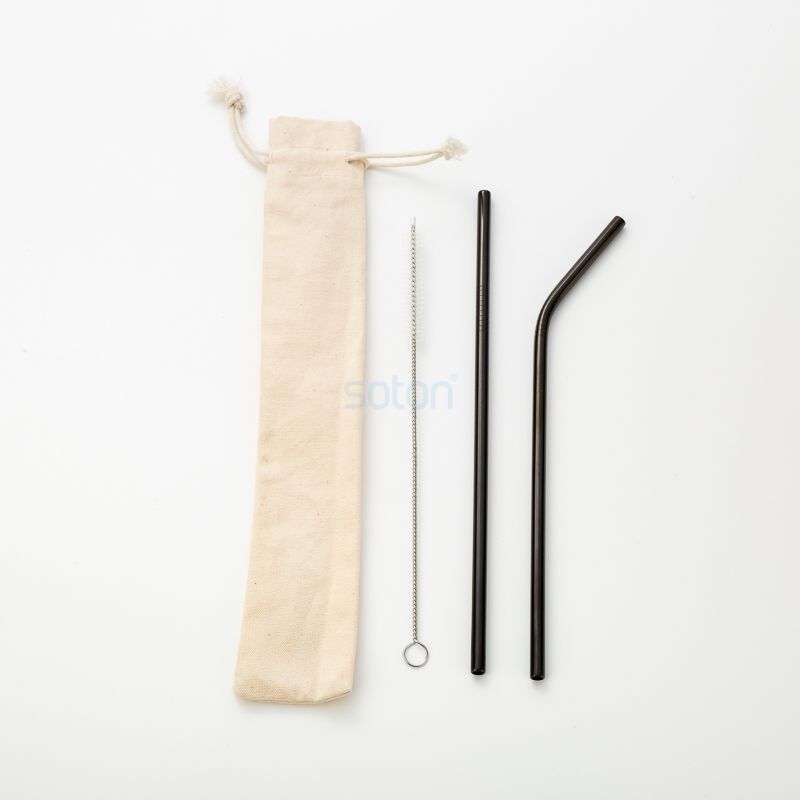 Eco Biodegradable Reusable Straws Set Custom