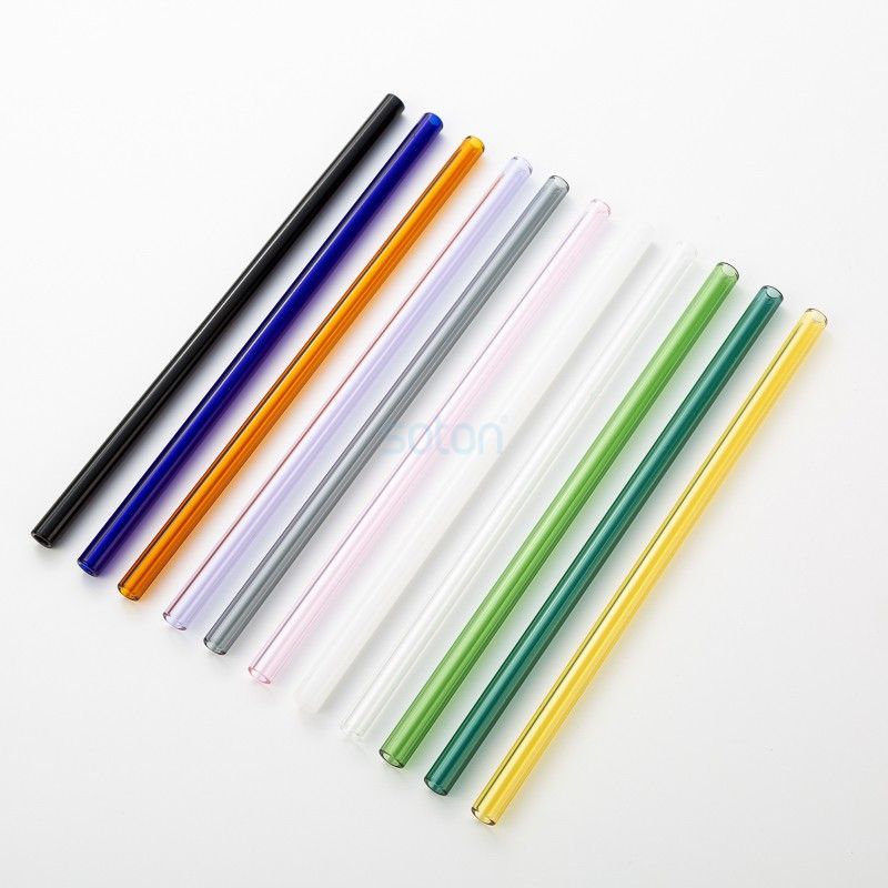Export Reusable Clear Glass Straws in China