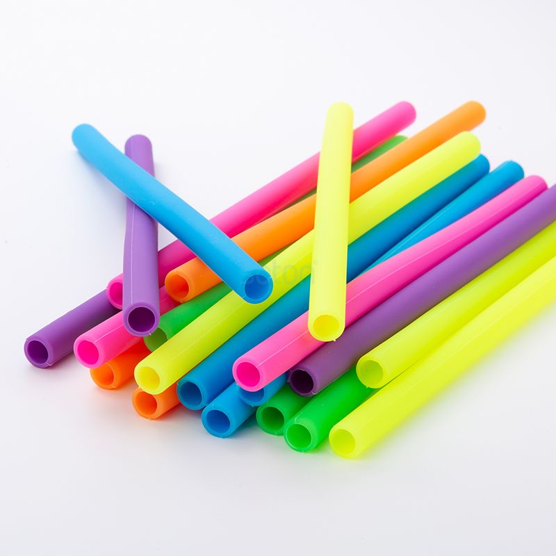 High Quality Reusable Silicone Drinking Straws