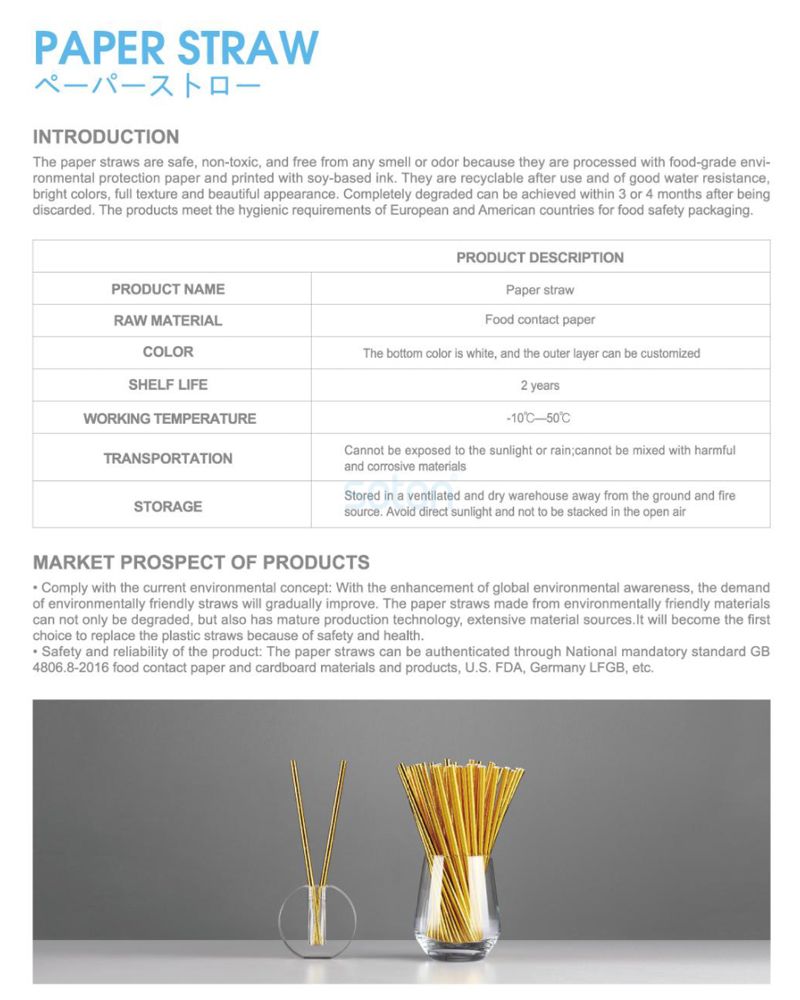 Dot Straws Paper with Biodegradable Company