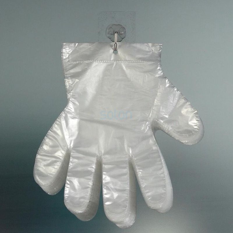 Disposable plastic transparent PE gloves