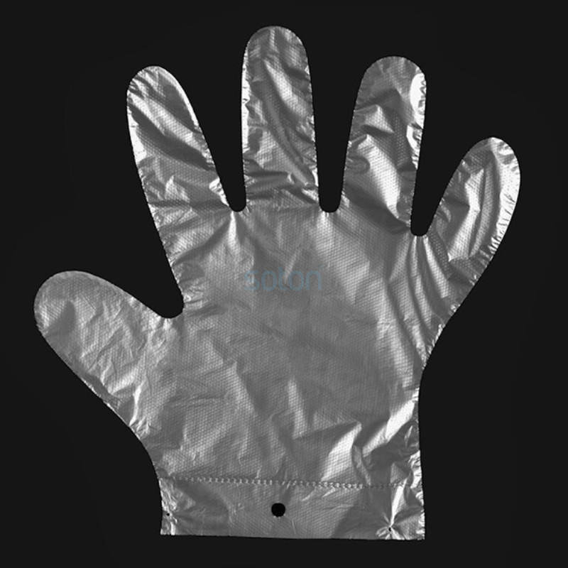 Disposable plastic transparent PE gloves