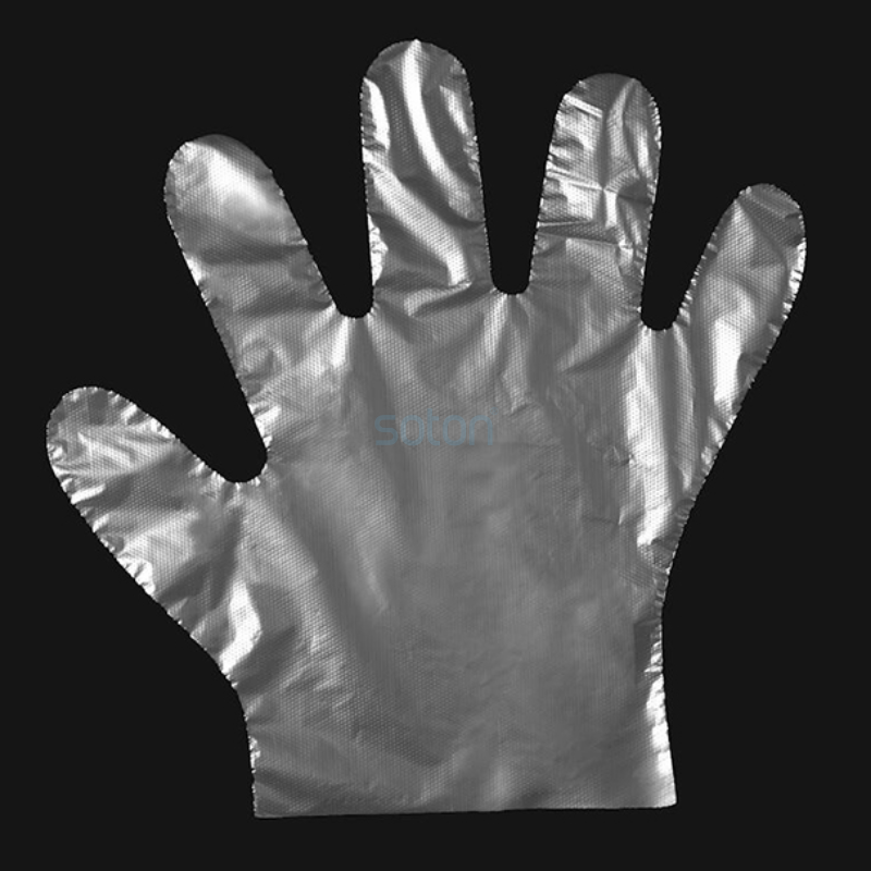 Disposable plastic transparent PE gloves